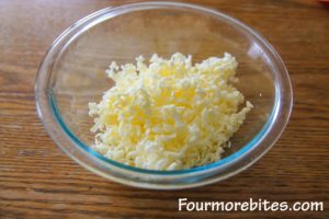 Grated Butter for Lemon Blueberry Scones