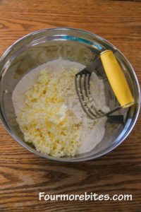 Pasty Blender and butter for Lemon Blueberry Scones