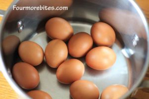 eggs in a pot