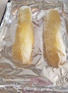 Stromboli ready to go in the oven