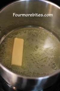 Melted Butter for Homemade Cream of Chicken Soup