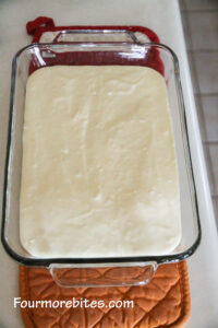 Pecan crust topped with cream cheese mixture